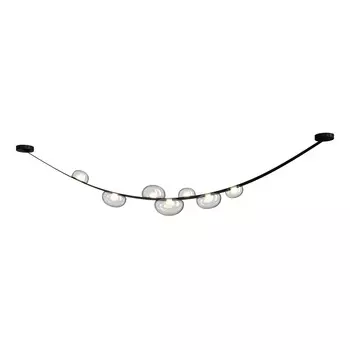 Подвесной светодный светильник Crystal Lux Bosque SP7 L3000 Black/Transparent