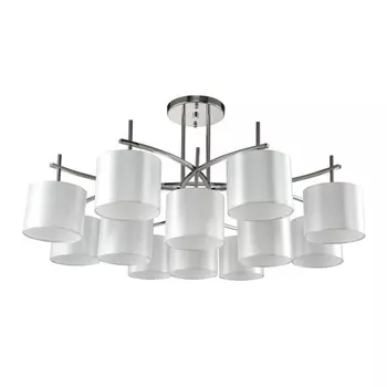 Потолочная люстра Crystal Lux Sergio PL8+4 Nickel