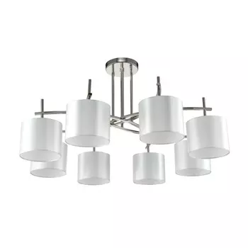 Потолочная люстра Crystal Lux Sergio PL8 Nickel