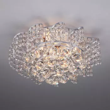 Потолочная люстра Eurosvet 16017/6 белый с серебром Strotskis