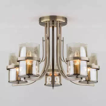 Потолочная люстра Eurosvet 60085/5 античная бронза