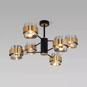 Потолочная люстра Eurosvet Arcada 70127/6 черный/дымчатый