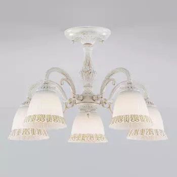 Потолочная люстра Eurosvet Campina 60107/5 белый с золотом