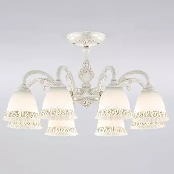 Потолочная люстра Eurosvet Campina 60107/8 белый с золотом