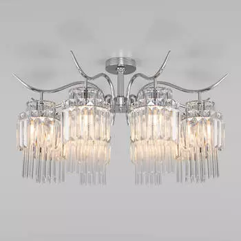 Потолочная люстра Eurosvet Sevilia 10119/8 хром/прозрачный хрусталь Strotskis