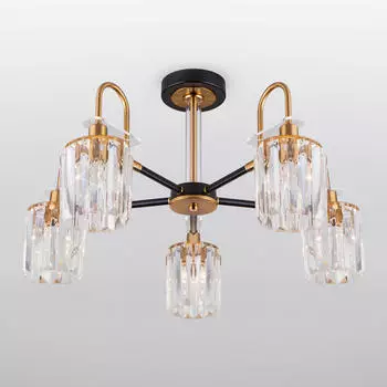 Потолочная люстра Eurosvet Tenia 70090/5 черный