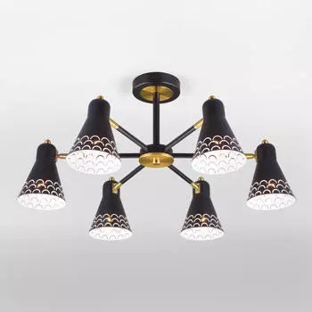 Потолочная люстра Eurosvet Trina 70100/6 черный
