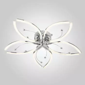 Потолочная светодиодная люстра Eurosvet Fiona 90056/5 хром