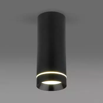 Потолочный светодиодный светильник Elektrostandard DLR022 12W 4200K черный матовый a037518