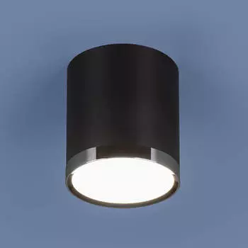 Потолочный светодиодный светильник Elektrostandard DLR024 6W 4200K черный матовый a039018