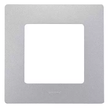 Рамка 1-постовая Legrand Etika алюминий 672551