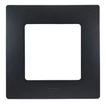 Рамка 1-постовая Legrand Etika антрацит 672581