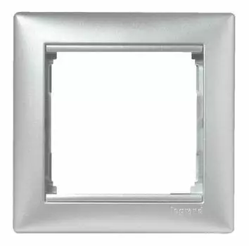 Рамка 1-постовая Legrand Valena алюминий 770151