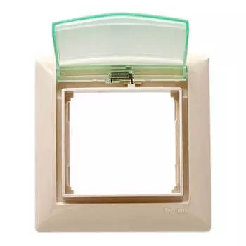 Рамка 1-постовая Legrand Valena с крышкой слоновая кость 774350