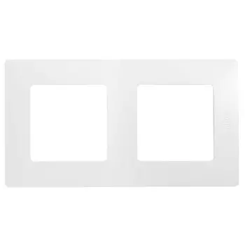 Рамка 2-постовая Legrand Etika белая 672502