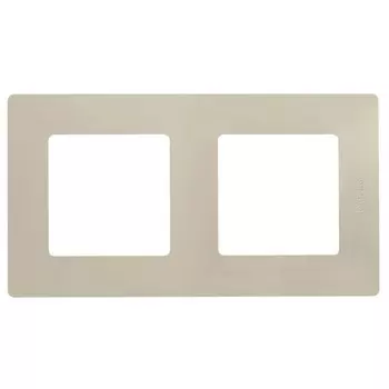 Рамка 2-постовая Legrand Etika слоновая кость 672512