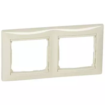 Рамка 2-постовая Legrand Valena слоновая кость 695632
