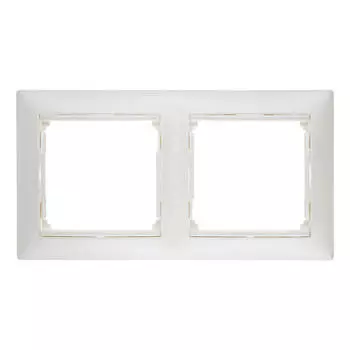 Рамка 2-постовая Legrand Valena жемчужная 770472