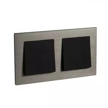 Рамка 2-постовая Schneider Electric AtlasDesign Nature Латунь ATN312202