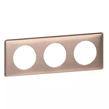 Рамка 3-постовая Legrand Celiane медь 068993