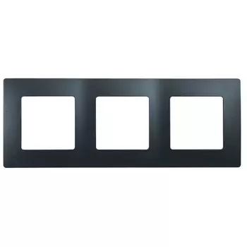 Рамка 3-постовая Legrand Etika антрацит 672583