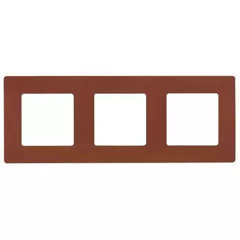 Рамка 3-постовая Legrand Etika какао 672573