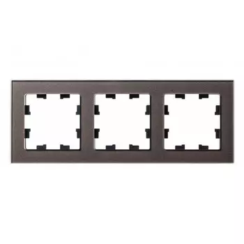 Рамка 3-постовая Schneider Electric AtlasDesign Nature мокко ATN320603