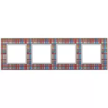 Рамка 4-постовая ЭРА Elegance 14-5104-00 Б0034523