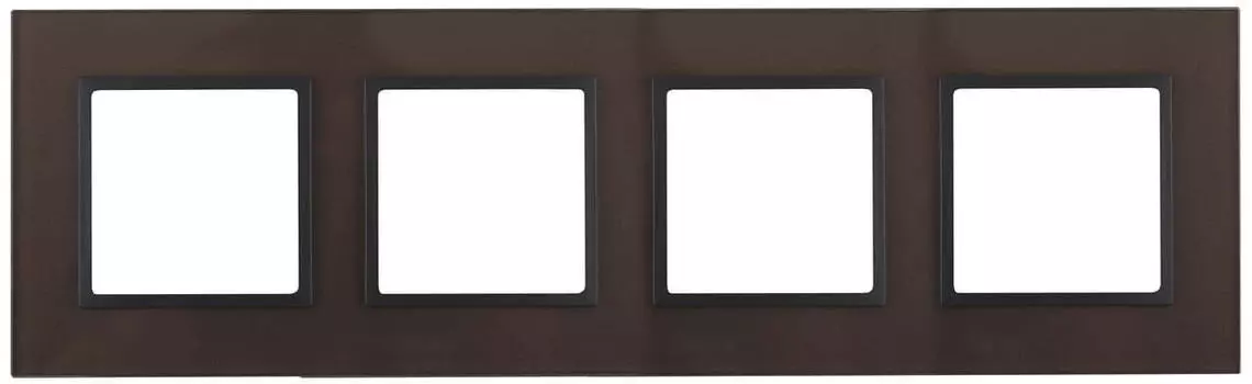 Рамка 4-постовая ЭРА Elegance 14-5104-13 Б0034529