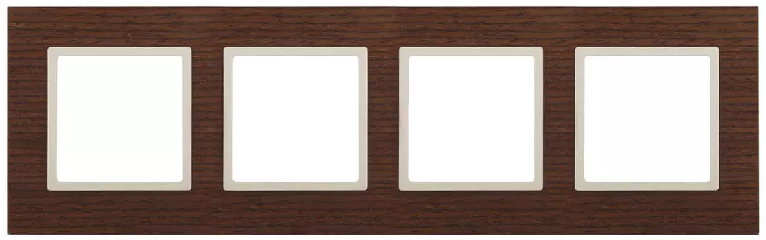 Рамка 4-постовая ЭРА Elegance 14-5304-09 Б0034586