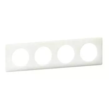 Рамка 4-постовая Legrand Celiane белый глянец 066634