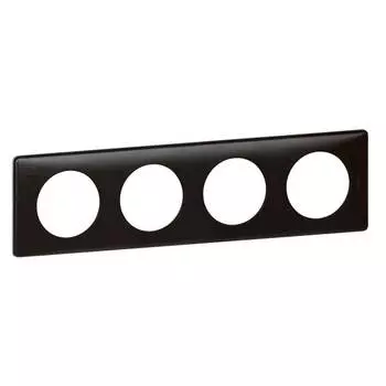 Рамка 4-постовая Legrand Celiane карбон 068984