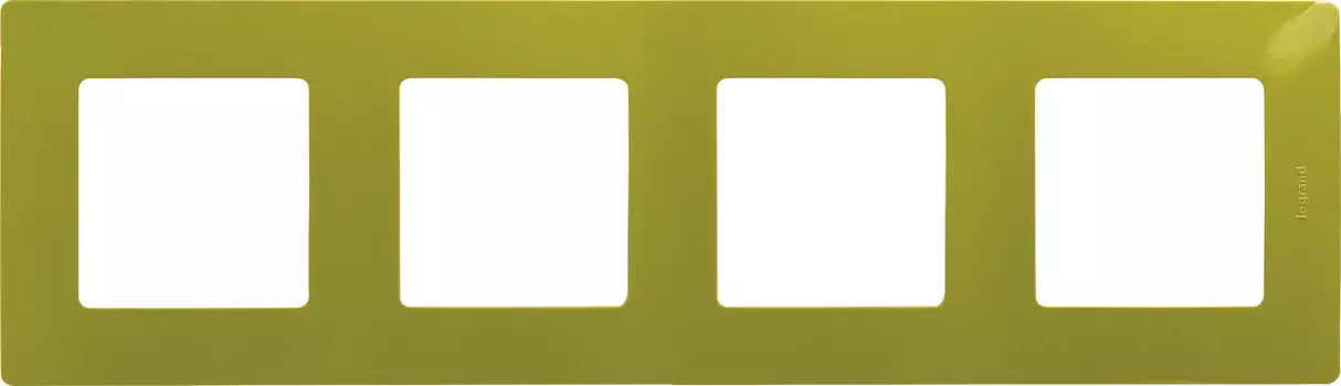 Рамка 4-постовая Legrand Etika зелёный папоротник 672544