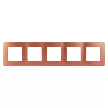 Рамка 5-постовая ЭРА 12 сатин медь 12-5105-14 Б0052547