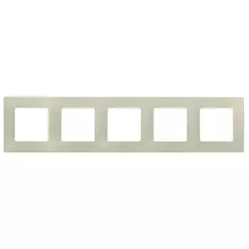 Рамка 5-постовая Legrand Etika слоновая кость 672515