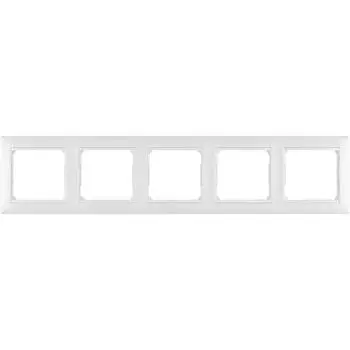Рамка 5-постовая Legrand Valena белая 774455