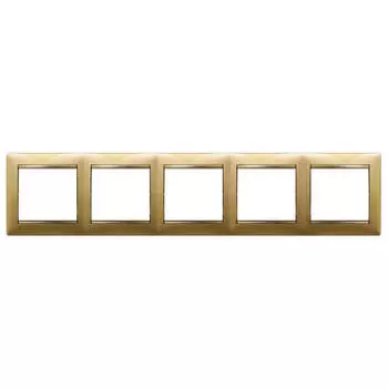 Рамка 5-постовая Legrand Valena матовое золото 770305