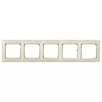 Рамка 5-постовая Legrand Valena жемчужная 770475