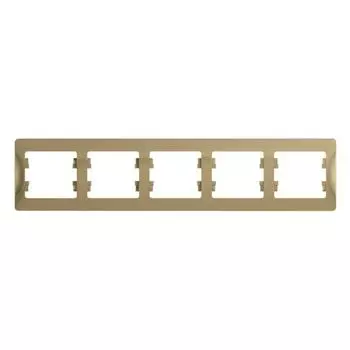 Рамка 5-постовая Schneider Electric Glossa титан GSL000405
