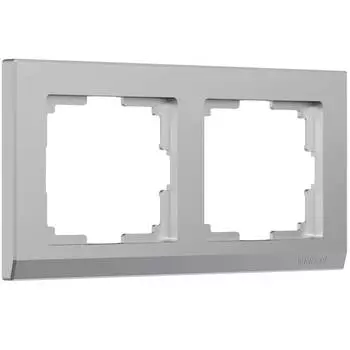 Рамка на 2 поста Werkel Stark серебряный W0021806 4690389161803