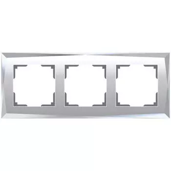 Рамка на 3 поста Werkel Diamant зеркальный W0031220 4690389158834