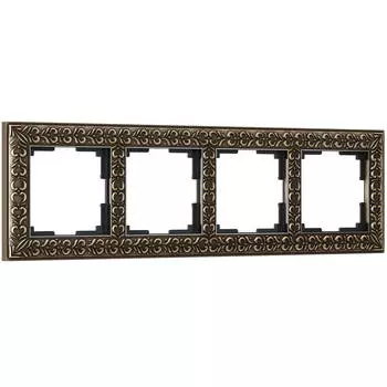 Рамка на 4 поста Werkel бронза W0041512 4690389158759