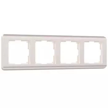 Рамка на 4 поста Werkel Stream перламутровый W0042113 4690389162503