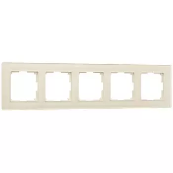 Рамка на 5 постов Werkel Favorit молочный W0051141 4690389183461