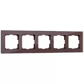 Рамка Werkel Favorit на 5 постов мокко WL01-Frame-05 4690389063787