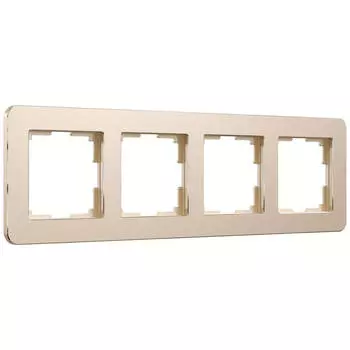 Рамка Werkel Platinum на 4 поста шампань W0042611 4690389184529