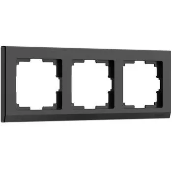 Рамка Werkel Stark на 3 поста черный W0031808 4690389161872