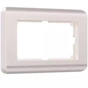 Рамка Werkel Stream для двойной розетки перламутровый W0082113 4690389162589