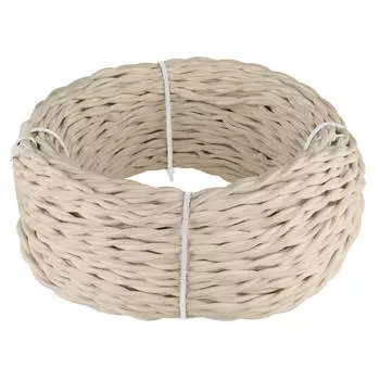 Ретро кабель Werkel витой трехжильный 1,5 мм песочный W6453546 4690389165931