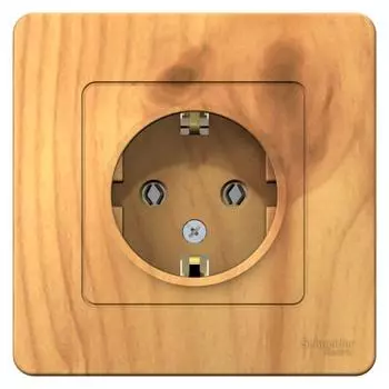 Розетка 2К+З Schneider Electric Blanca 16A 250V ясень BLNRS001015